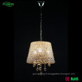 One Chandelier Light Beaded Design Éclairage pendentif en cristal blanc